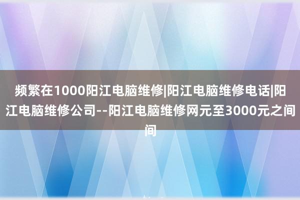 频繁在1000阳江电脑维修|阳江电脑维修电话|阳江电脑维修公司--阳江电脑维修网元至3000元之间